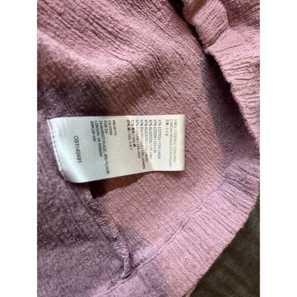 Free People Size Small Pink Jacket with strap, pockets, button - Picture 4 of 5